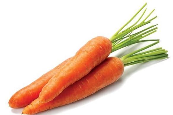 Carrots for the treatment of varicose veins in the legs.